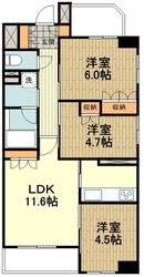 パークキューブ京王八王子IIの物件間取画像